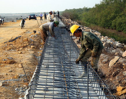Xuân về trên các công trình thủy lợi