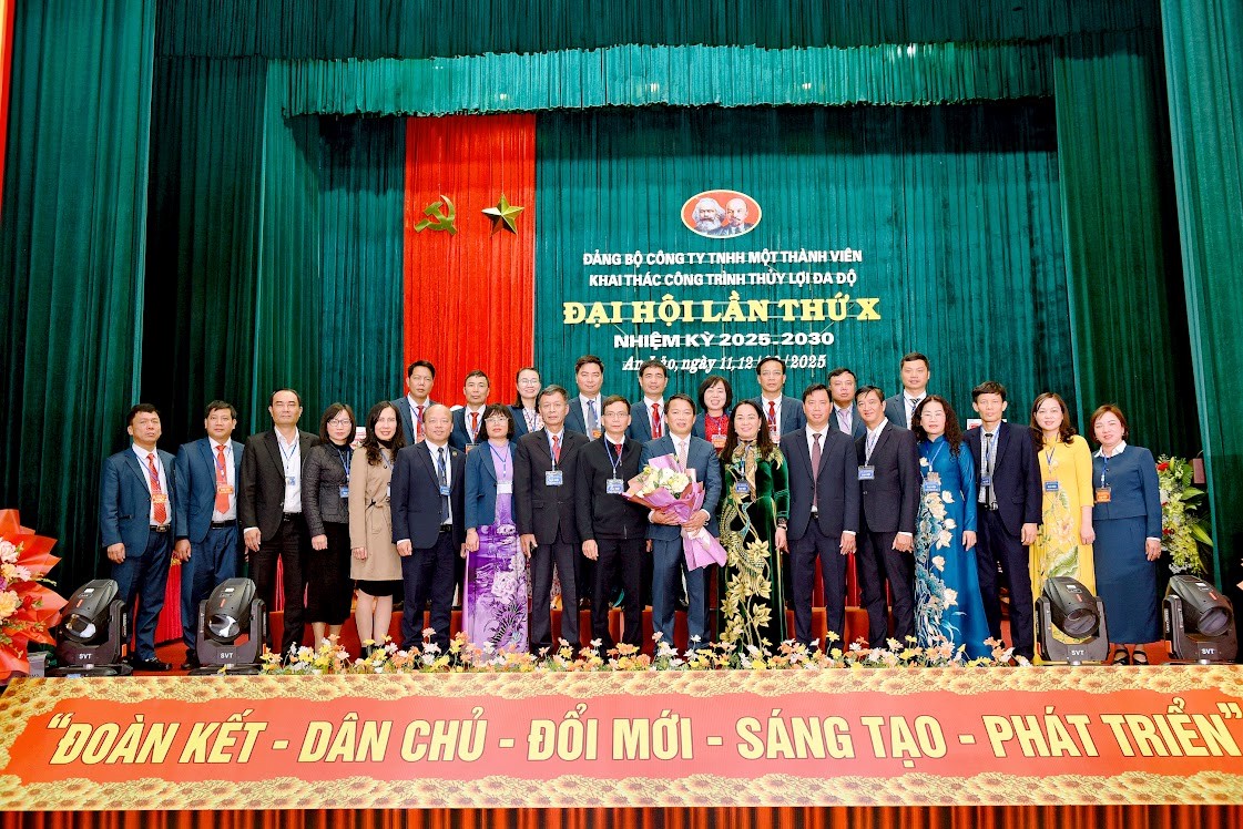 Đội hội điểm Đảng bộ Công ty TNHH Một thành viên Khai thác công trình thủy lợi Đa Độ khóa X, nhiệm kỳ 2025 - 2030 thành công tốt đẹp